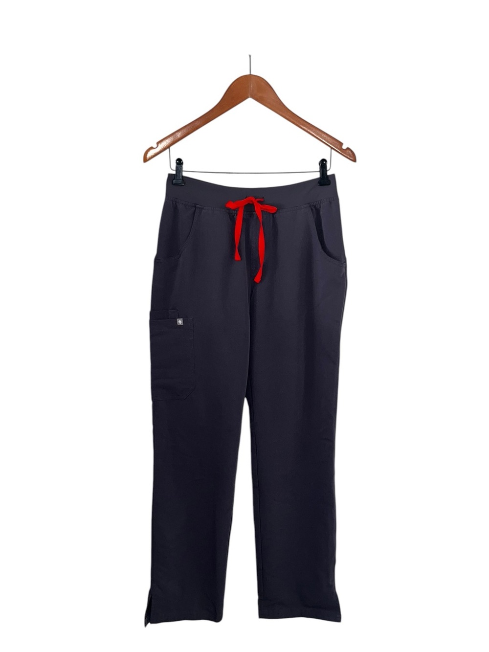 Figs Women's Black Joggers with Red Drawstring